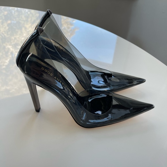 Good American Cinder-f*cking-rella Pump Light Smoke - 6 - Picture 8 of 10